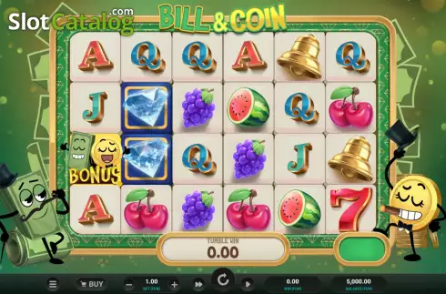 Game Screen. Bill & Coin slot