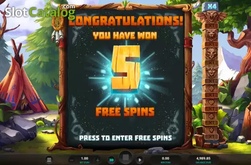 Free Spins Win Screen 2. Totem Guardians slot