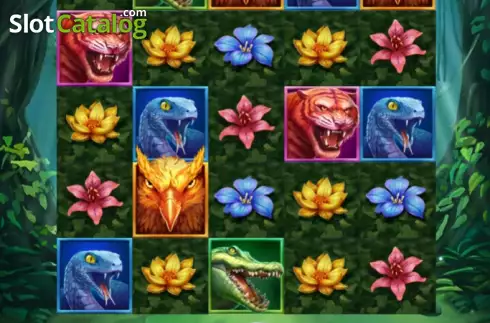 Game screen. Jungle Reveal slot