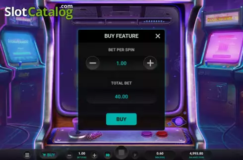 Buy Feature Screen. Line Busters Dream Drop slot