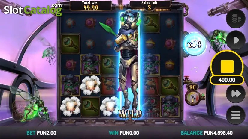 Cloudforge - Free Spins Win Screen