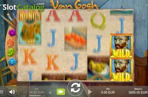 Wild appearing screen. Van Gogh (Sthlm Gaming) slot