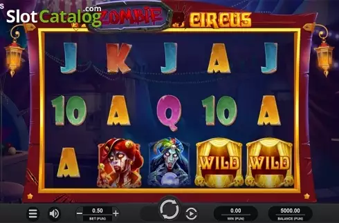 Captura de tela2. Zombie Circus slot