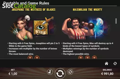 Game Features screen 3. Ring Master slot