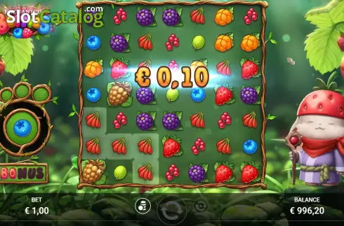 Win screen. Enchanted Berries slot