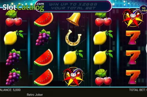 Bildschirm2. Retro Joker slot