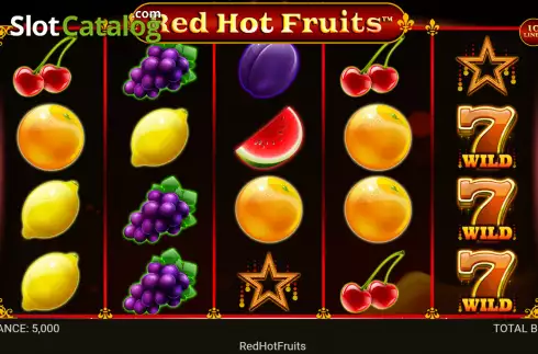 Reel screen. Red Hot Fruits (Retro Gaming) slot