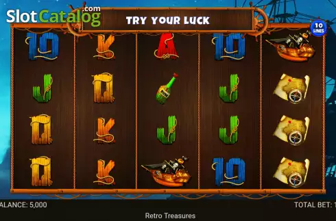 Bildschirm2. Retro Treasures slot