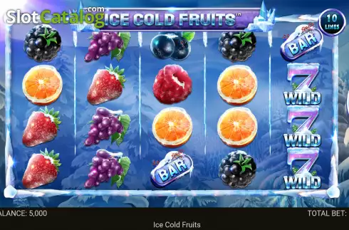 Reel screen. Ice Cold Fruits slot