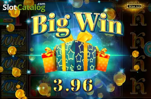 Big Win Screen. Retro Gifts slot
