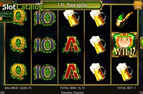 Free Spins screen 3. Patrick's Charms slot