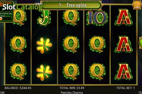 Free Spins screen 4. Patrick's Charms slot