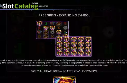 Free Spins - Expanding symbols screen. Book of Golden Joker slot