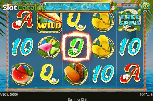 Game screen. Summer Chill slot