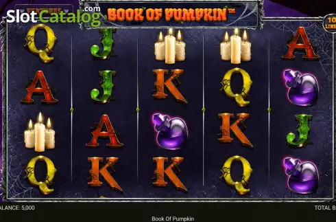 Game screen. Book of Pumpkin (Retro Gaming) slot