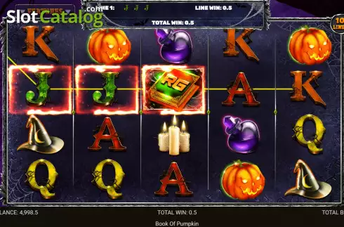 Win screen. Book of Pumpkin (Retro Gaming) slot