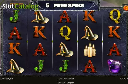 Free Spins screen 3. Book of Pumpkin (Retro Gaming) slot