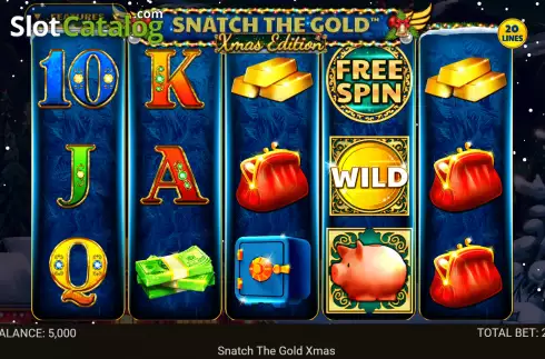 Reel screen. Snatch The Gold Xmas Edition slot
