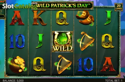 Game Screen. Wild Patrick's Day slot