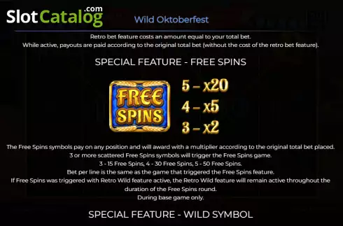 Free Spins screen. Wild Oktoberfest slot
