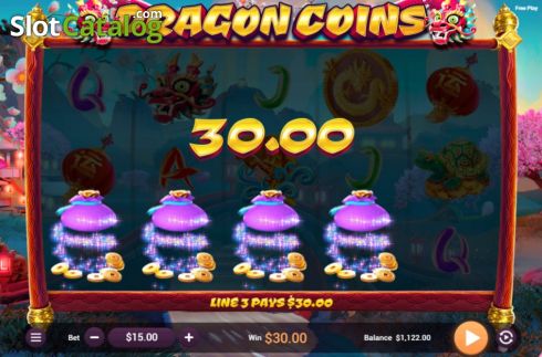 Win Screen 3. Dragon Coins slot