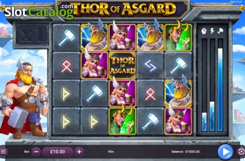Reel screen. Thor of Asgard slot
