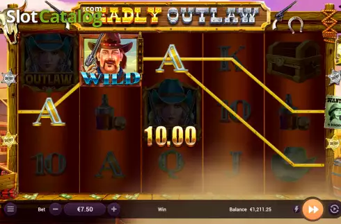 Win screen 2. Deadly Outlaw slot