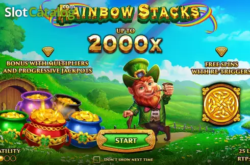 画面2. Rainbow Stacks カジノスロット