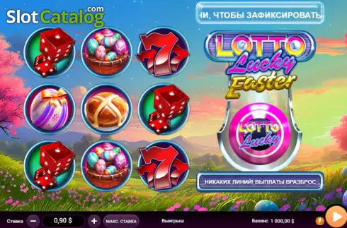 Game screen. Lotto Lucky Easter slot