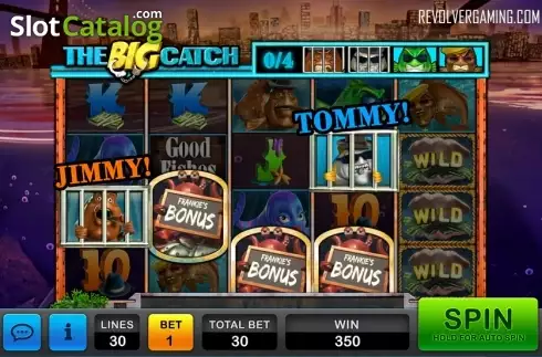 The big catch game screen. GoodFishes slot