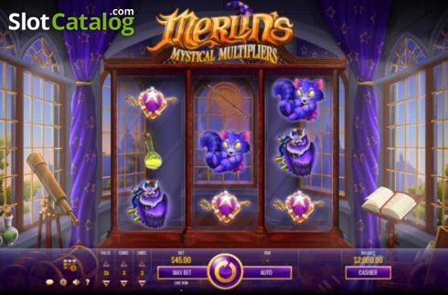 Reel Screen. Merlin’s Mystical Multipliers slot