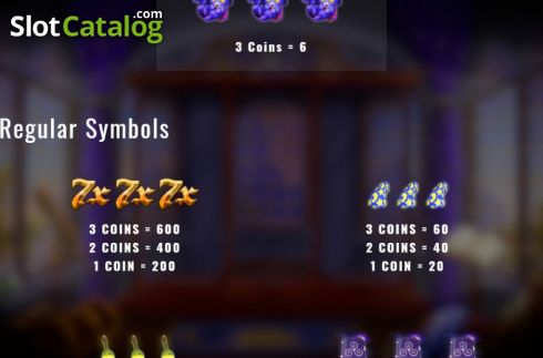 Paytable 2. Merlin’s Mystical Multipliers slot