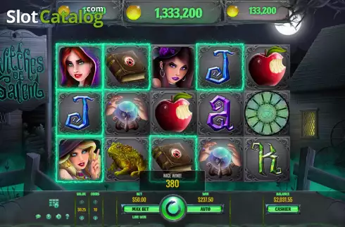 Win Screen 2. Witches of Salem slot