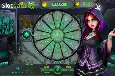 Bonus Wheel. Witches of Salem slot