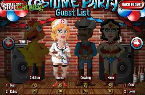 画面2. Costume Party カジノスロット