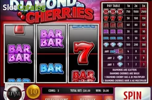 Bildschirm2. Diamond Cherries slot
