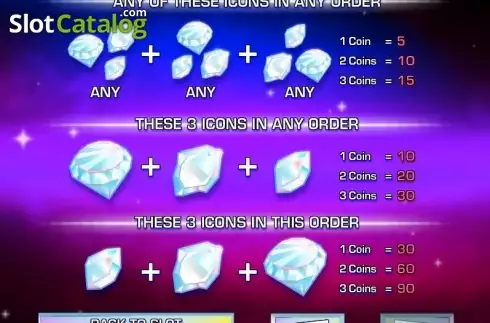 Bildschirm4. Diamond Dazzle slot