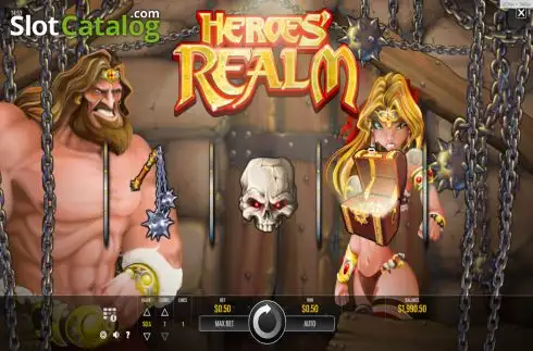 Win screen. Heroes Realm slot