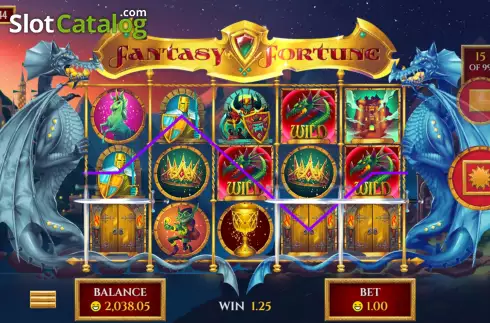 Bonus Game Win Screen. Fantasy Fortune slot