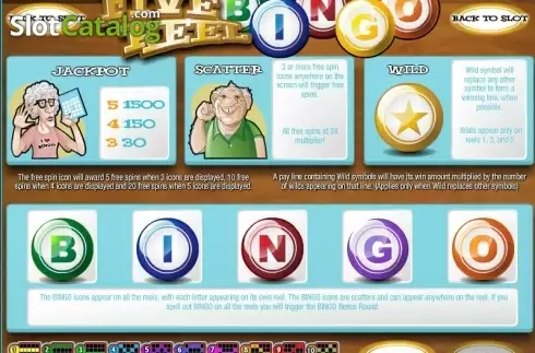 Skärmdump3. Five Reel Bingo slot