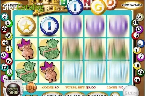 Schermo5. Five Reel Bingo slot