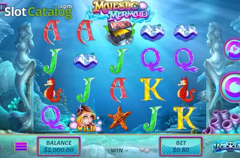 Game Screen. Majestic Mermaid slot