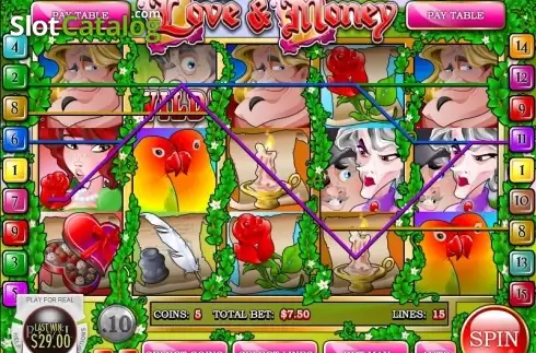 Schermo5. For Love and Money slot