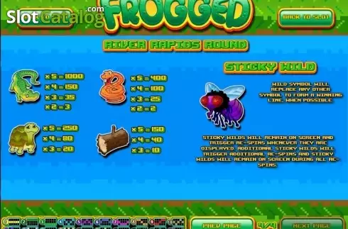 画面5. Frogged カジノスロット