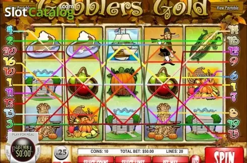 Bildschirm3. Gobblers Gold slot