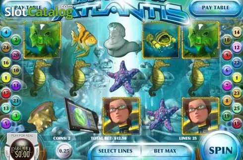 Écran5. Lost Secret of Atlantis Machine à sous