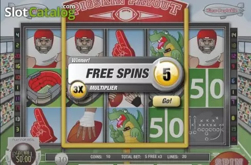 Screen5. Pigskin Payout slot