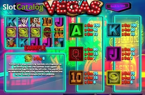 Ecran2. Vintage Vegas slot