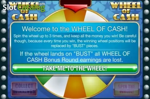 Ecran7. Wheel of Cash slot