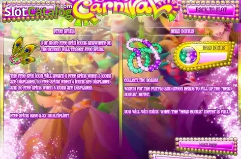 Schermo4. Wild Carnival slot